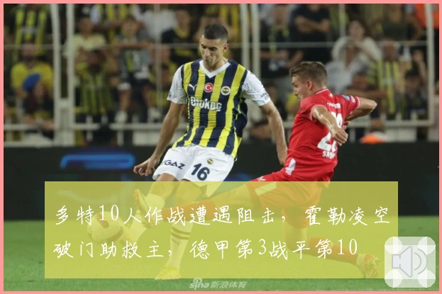 多特10人作战遭遇阻击，霍勒凌空破门助救主，德甲第3战平第10